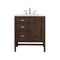 James Martin Vanities Addison 30in Single Vanity, Mid-Century Acacia w/ 3 CM White Zeus Quartz Top E444-V30-MCA-3WZ - alternate 1